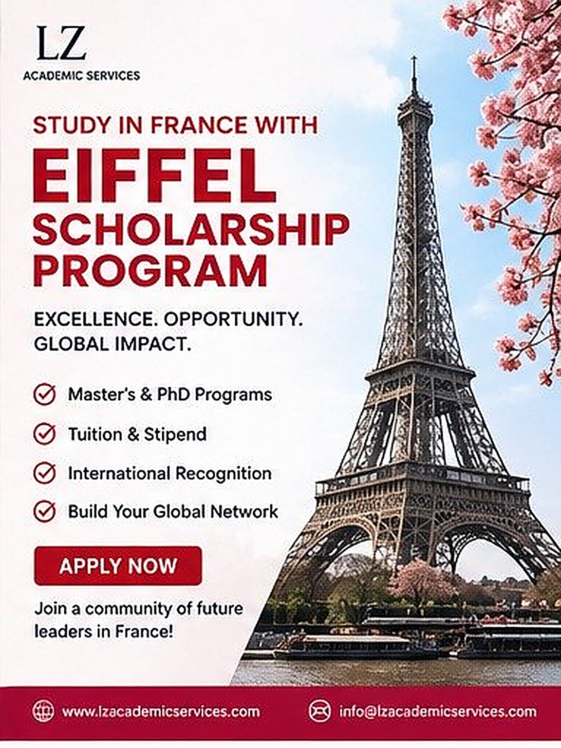 Eiffel Scholarship Program flyer
